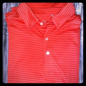 Walter Hagen Salmon striped Polo T-Shirt
